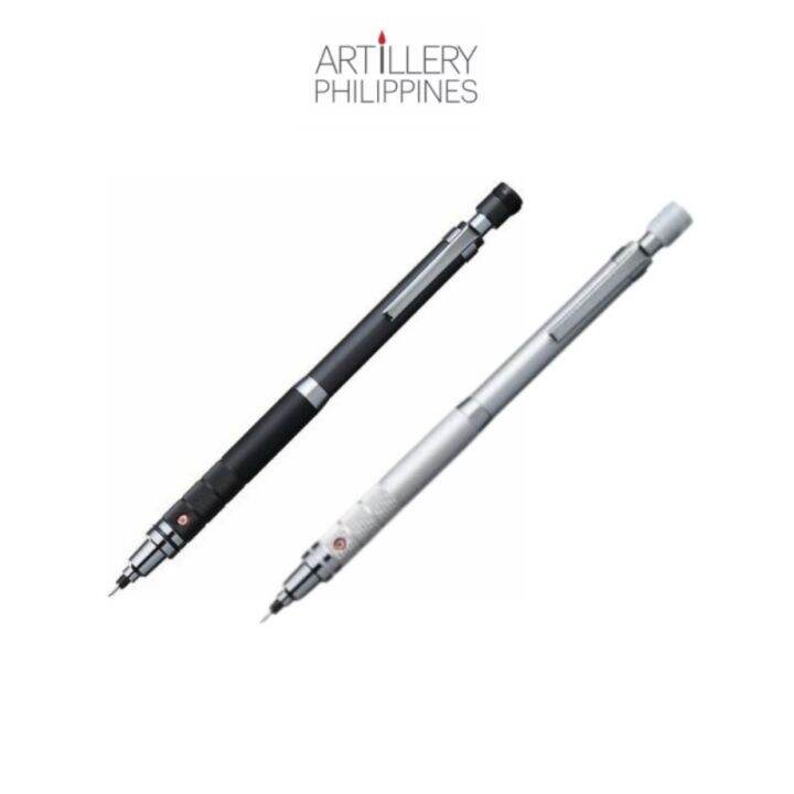 Uni Kuru Toga Roulette Mechanical Pencil and Lead Refill Silver Gun