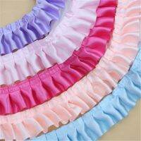 【YD】 30yards 4cm 12colors Ruffle Trim Pleated Tape and girl dress 1.57 Width