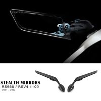 Motorcycle Mirrors For Aprilia RS660 RS 660 RSV4 1100 Stealth Mirrors Sports Winglets Mirror Kit Adjustable Mirrors Wing Mirrors