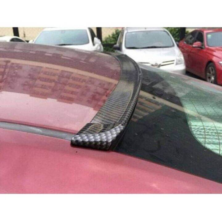 Universal Rear Spoiler Carbon Print Car Rubber Strip