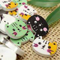 【YF】㍿  100pcs Sewing Scrapbooking Colorful 2 Holes  7NK155