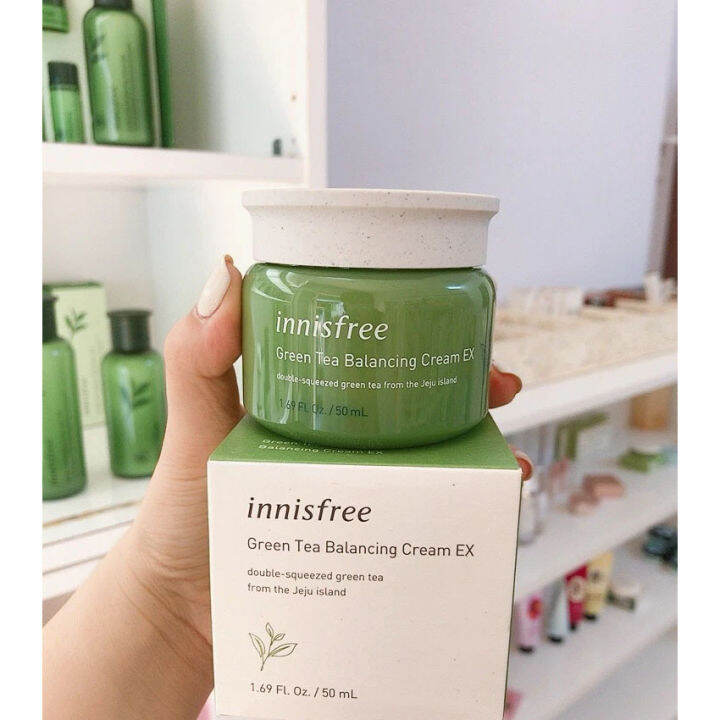 Innisfree green tea balancing cream EX 50 ml. Lazada.co.th