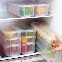 Refrigerator Food Storage Bins Food Containers with Lid for Kitchen Fridge Cabinet Freezer Storage Box Organizer