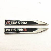 2X NISMO BLADE FENDER BADGE Trunk Side Wing โลหะสติกเกอร์รูปลอก NEW