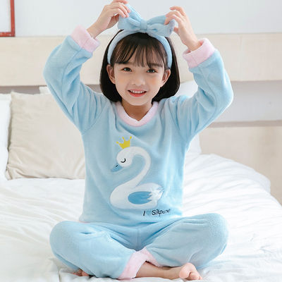 3-12-year-wear-big-girl-winter-long-sleeve-flannel-pajamas-sets-cute-print-girl-sleepwear-set-kid-home-wear-childrens-day-gifts