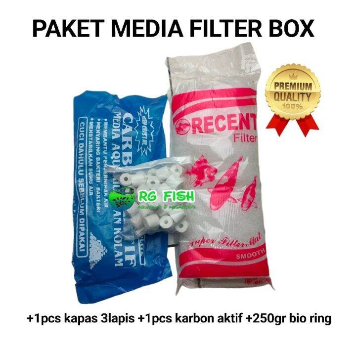 PAKET MEDIA FILTER AQUARIUM UNTUK TOP BOX LENGKAP Lazada Indonesia