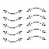 10pcs/lot Cone Head Eyebrow Nose Bridge Banana Piercing 16G/14G 316L Surgical Steel Body Jewelry 6 8 10 12mm MD002 Electrical Connectors