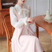 French Beauty Tea Xiejue Platycodon Grandiflorum Skirt To Show Thin Dust Super Senior Fairy Romantic Feeling Restoring Ancient Ways Temperament Gentle Woman Dress