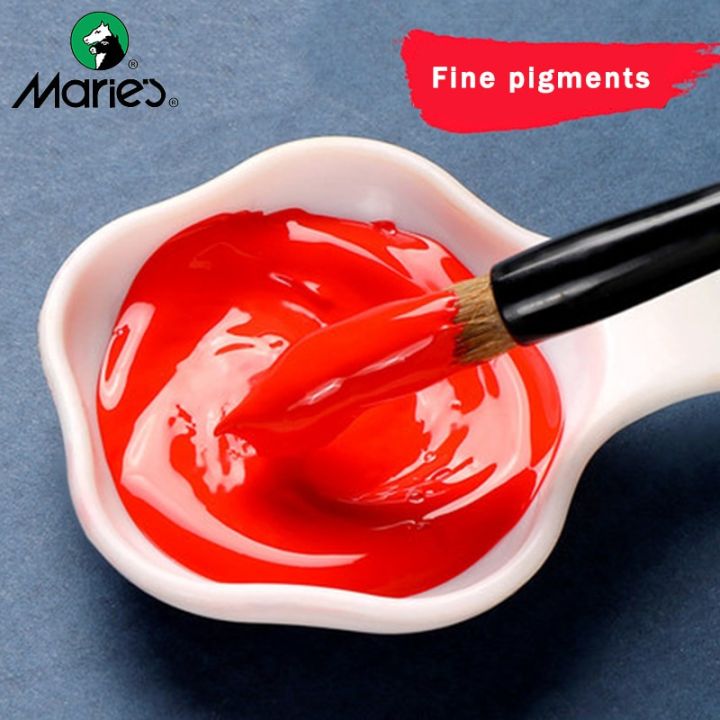 maries-chinese-painting-pigment-5-12ml-12-18-24-36-colors-ink-painting-paste-water-color-pigment-students-beginners-watercolour-supplies