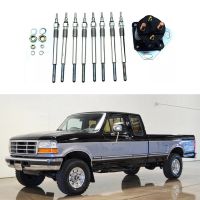 Power Stroke Diesel Pickup Relay Solenoid &amp; Glow Plugs Replacement Parts for Ford E F Series 7.3L