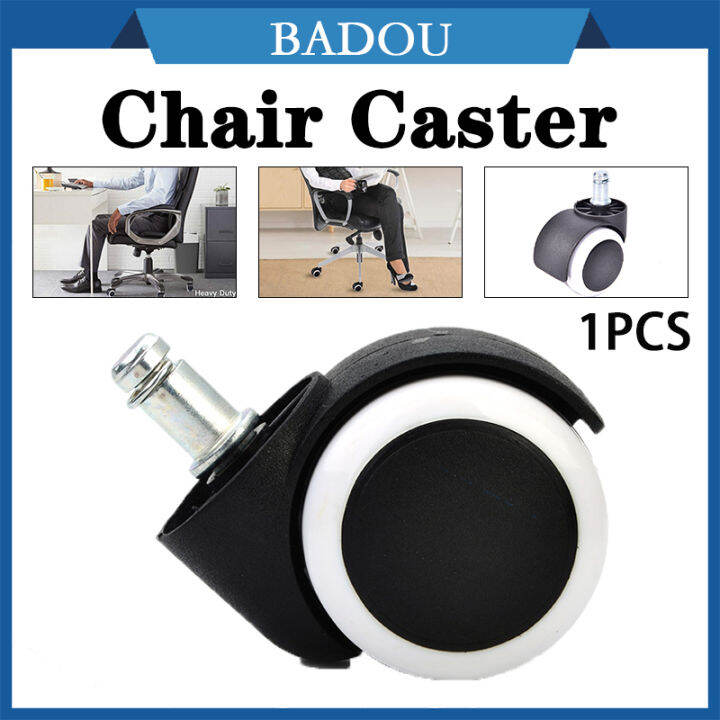 Universal Office Chair Caster Swivel Chair Replacement Wheel Rubber