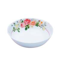 ชามเมลามีนทรงกลม อาโดนิส FLOWER WARE รุ่น B261070 ขนาด 7 นิ้ว สีขาว - ชมพู