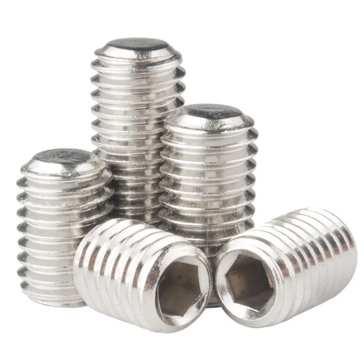 10pcs-lot-hexagon-hex-socket-set-screw-flat-point-allen-head-m2-m2-5-m3-m4-m5-m6-m8-m10-m12-m14-m16-stainless-steel-headless-nails-screws-fasteners