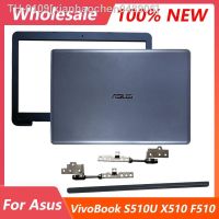 ❈ xianhaochen048906 portátil para VivoBook S510U A510 A510U X510 F510U tampa traseira LCD dobradiças da moldura frontal 15 6 polegadas Top Case novo