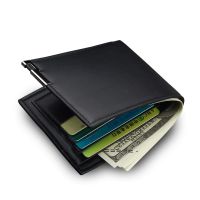 New Men Short Pu Leather Wallet Simple Solid Color Male Credit Card Holder Small Money Purses Business Foldable Wallets Women