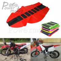 ✓ ฝาครอบเบาะนุ่มที่จับยางสีแดงรถจักรยานยนต์เอ็นดูโร่สำหรับ Kawasaki Yamaha Honda CR CRF CRM XR 125 150 230 250 450 500 650 R/l/rx