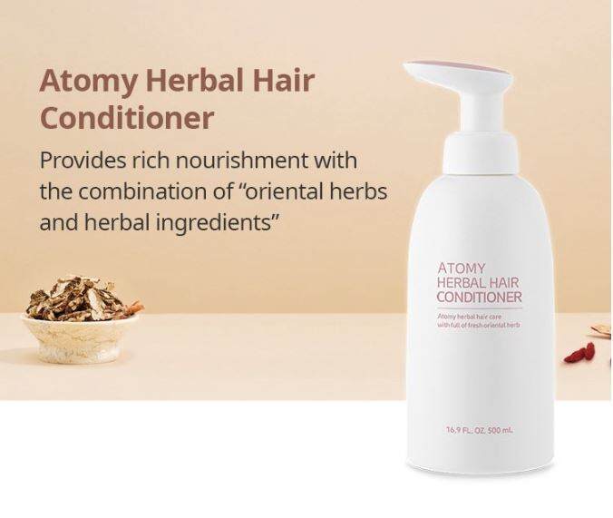 Atomy Herbal Hair Conditioner 500mL for Color Damaged Hair Lazada PH
