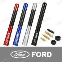 Hardingsun เสากระโดงสั้น12Cm,เสาอากาศวิทยุคาร์บอนไฟเบอร์สำหรับ Ford เฟียสตาฟิวชัน Mondeo Mustang แรนเจอร์อุปกรณ์เสริมตกแต่งรถหมวกครอปกระจกรถขนส่ง