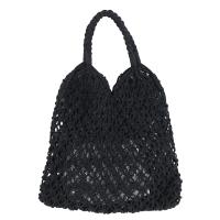 Fashion Popular Beach Bag Women Handmade Woven Composite Bag New Mesh Rope Weaving Hollow Straw Bag Shopping Bag 2 Sets