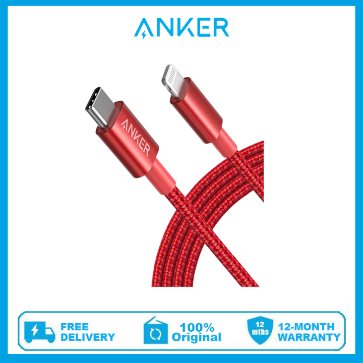 Anker New Nylon Usb C To Lightning Charging Cord For Mfi Certified For Iphone Pro X Xs Xr