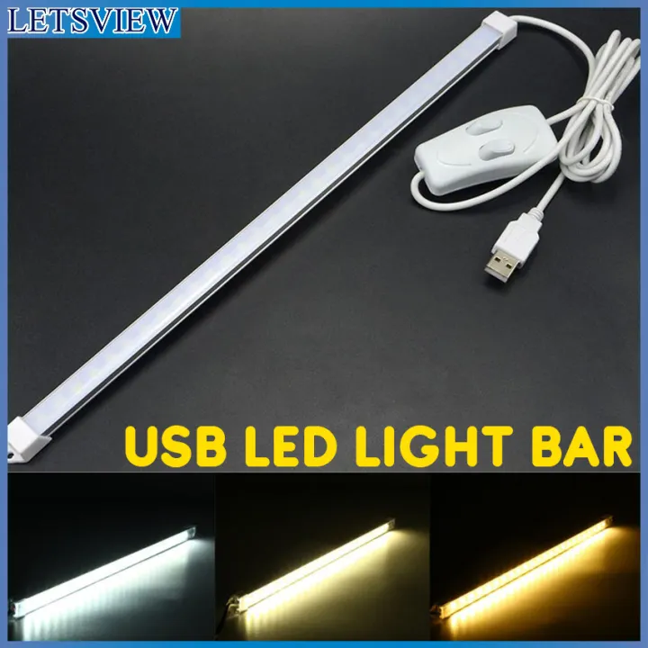 Letsview Usb Led Light Bar Usb Rigid Led Strip Cm W Hard Bar Light Recharge Tube Led Table