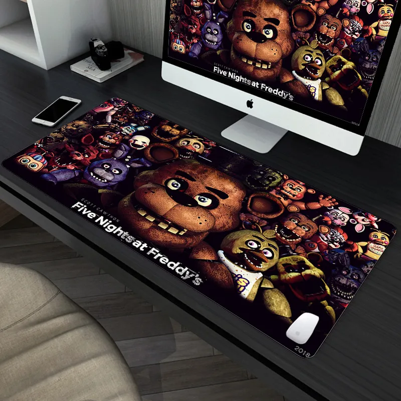 Fnaf Five-nights-At-Freddys Anime Mousepad 80x30cm XL Lockedge Office  Computer Desk Mat Table Keyboard Big Mouse Pad Cushion - AliExpress