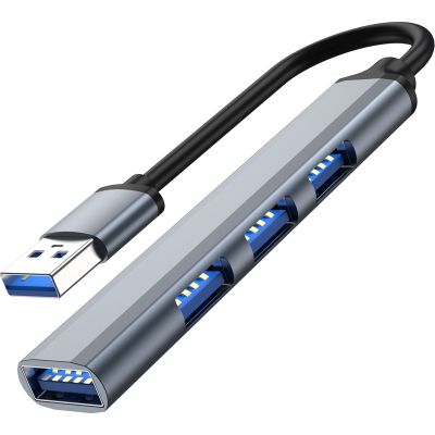 USB ฮับความเร็วสูง4Port USB 3.0 Hub Type C Splitter 5Gbps อุปกรณ์เสริมสำหรับคอมพิวเตอร์พีซีฮับหลายพอร์ท4 USB 3.0พอร์ต2.0พอร์ต Feona