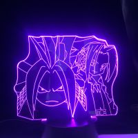 Dropshipping อะนิเมะ Shaman King Yoh Asakura 3D Led Light สำหรับตกแต่งห้องนอน Nightlight เด็กวันเกิดของขวัญมังงะ Night Light