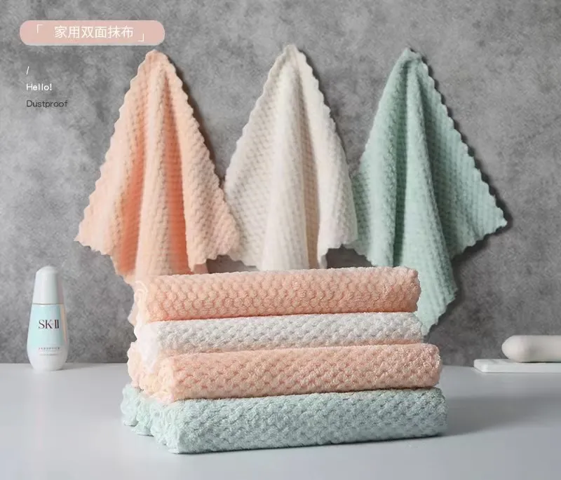 Hand Towels Kitchen Square Dish Cloths Microfiber Hen - Temu