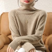 ♤㍿ Wool Knitted Pullovers Jumpers Soft Warm Turtleneck Sweaters for Female