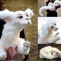 Falkor ของเล่นตุ๊กตาผ้ากำมะหยี่จากเรื่องราวไม่รู้จบตุ๊กตามังกรนำโชคแฮนด์เมดของเล่นรูปสัตว์ตุ๊กตาของขวัญขนาด11.81นิ้ว