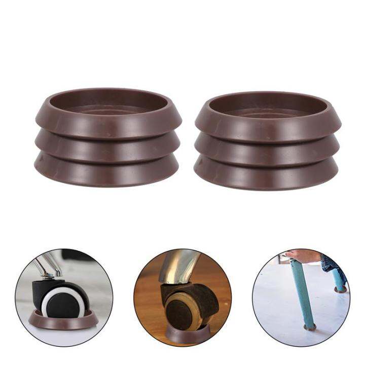 10pcs Round Caster Cups Bed Caster Cups Floor Castor Cups Furniture
