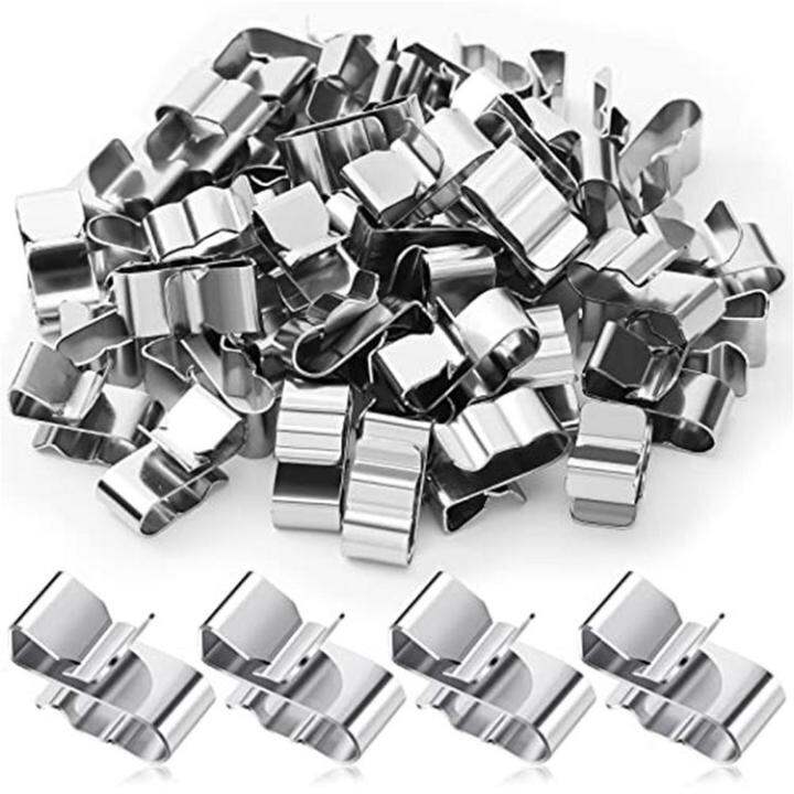 Trailer Wire Clips 50Pcs Stainless Steel Solar Panel Cable Clips Wire