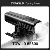 ไฟจักรยาน BR800 TOWILD dengan USB ไฟท้าย LED Semula Demula Lampu Depan Lampu อลูมิเนียม