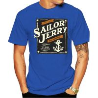 เสื้อยืดโอเวอร์ไซส์เสื้อยืดผ้าฝ้าย พิมพ์ลายโลโก้ Sailor JERRY tattoo Your stamp anchor สีเทา เหมาะกับฤดูร้อน สําหรับผู้ช  W31D