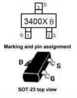 20pcs NCE3400X NCE N-Channel Enhancement Mode Power MOSFET