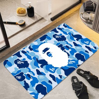 B-bapes Floor Mats Absorbent Bathroom Rug Living Room Rugs Mat for Hallway Non Slip Carpet Doormats Entrance Doormat Home Bath