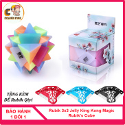 Khối Rubik 3x3 Qiyi Jelly King Kong magic Rubik s Cube tốc độ xoay nhanh