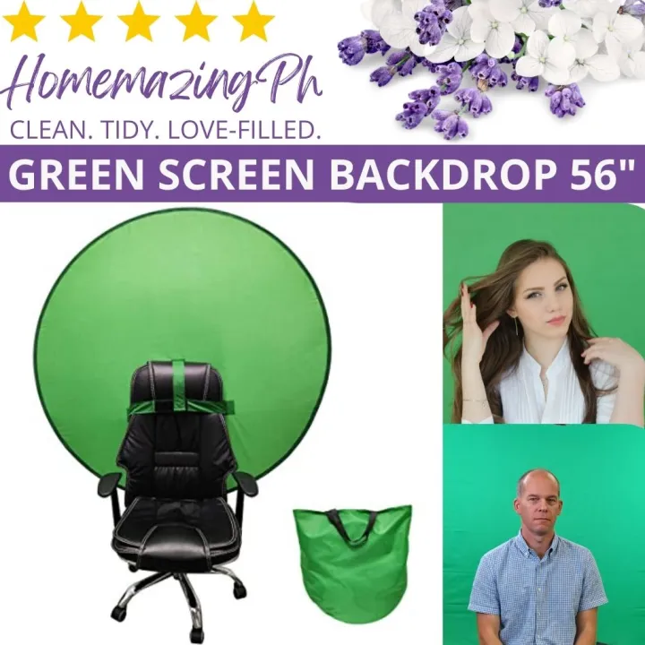 Homemazing Ph Green Screen Background Big Green Background for Zoom