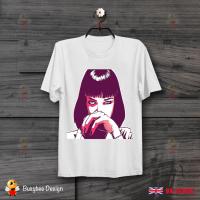 เยื่อกระดาษนิยาย Mia Wallace Quentin Tarantino Drug VINTAGE Unisex T เสื้อ B113