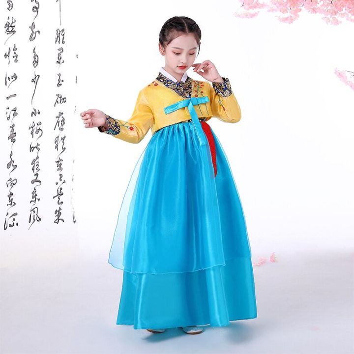 มาใหม่-เด็กเกาหลีเครื่องแต่งกายแบบดั้งเดิมสาวชาติพันธุ์-hanbok-ชุด-minorities-oriental-asian-palace-เกาหลีเสื้อผ้า