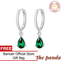 The Panda Silver Water Drop Earrings 100 925 Sterling Silver Drop Shape Earring for Women Statement Jewelry SCE1018