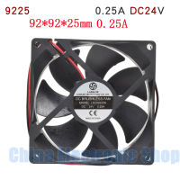 9225 9025อินเวอร์เตอร์เครื่องเชื่อมพัดลมระบายความร้อน DC24V 0.25A 0.3A 92*92*25มม.