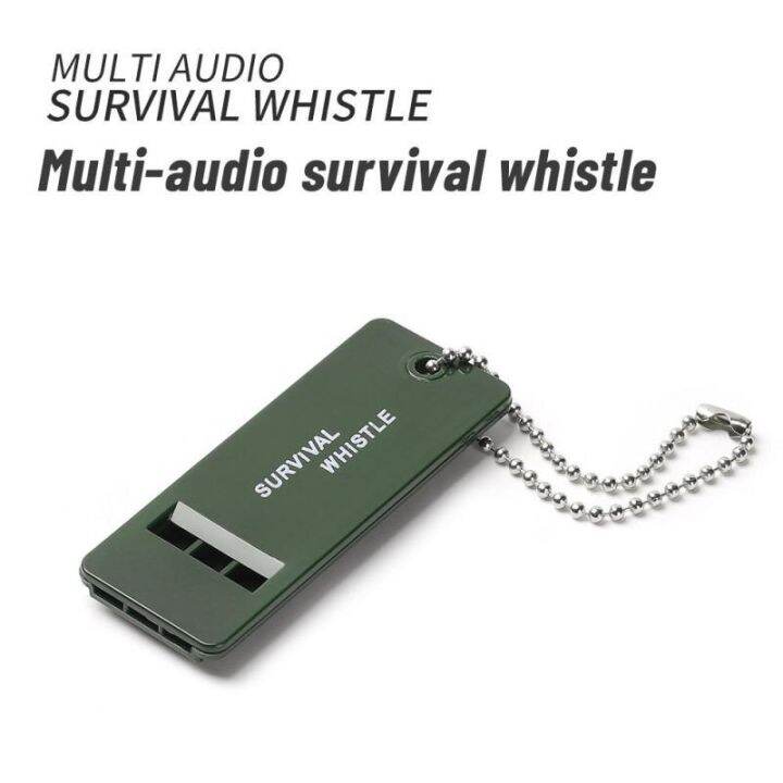 high-keychain-multifunction-referee-decibel-hot-3-frequency-hiking-whistle-sizecamping-survival-whistle-metal-mini-outdoor-rugby