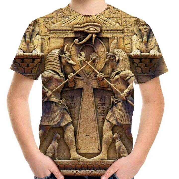 ancient-egyptian-goddess-pharaoh-3d-print-t-shirt-for-girl-boy-summer-4-20y-teen-children-casual-clothes-t-shirt-kid-cool-tshirt