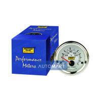 MOTOR METER เกจ์วัดความร้อนน้ำมอเตอร์ไซค์ไฟฟ้า 2" หน้าขาวเลนส์นูนเลขฟ้า จำนวน 1 ตัว