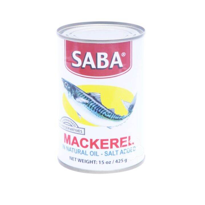 Saba Mackerel In Natural Oil 425g Lazada Ph