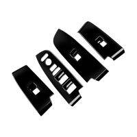 Car Glossy Black Window Glass Lift Button Switch Cover Trim Door Armrest Panel for Honda HRV HR-V Vezel 2021 2022 LHD