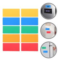 【YD】 10 Pcs Label Erasable Fridge Memo Sticker Labels Whiteboard Magnetic Dry Rubber Plate Tags