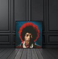 Jimi Hendrix-ทั้งสองด้านของท้องฟ้าอัลบั้มเพลงปกผ้าใบโปสเตอร์ดาวเพลงการตกแต่งภาพวาดผนังบ้าน (ไร้กรอบ)